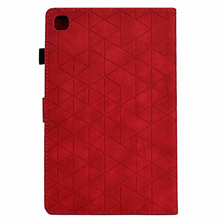 For Samsung Galaxy Tab A7 10.4 2020 T500 Rhombus TPU Smart Leather Tablet Case(Red) - Other Galaxy Tab PC by buy2fix | Online Shopping UK | buy2fix