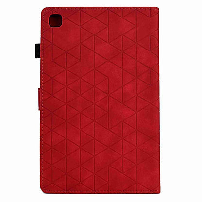 For Samsung Galaxy Tab A7 10.4 2020 T500 Rhombus TPU Smart Leather Tablet Case(Red) - Other Galaxy Tab PC by buy2fix | Online Shopping UK | buy2fix