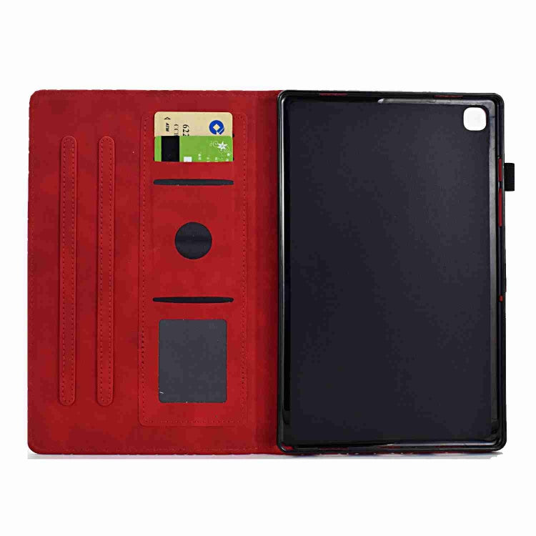 For Samsung Galaxy Tab A7 10.4 2020 T500 Rhombus TPU Smart Leather Tablet Case(Red) - Other Galaxy Tab PC by buy2fix | Online Shopping UK | buy2fix