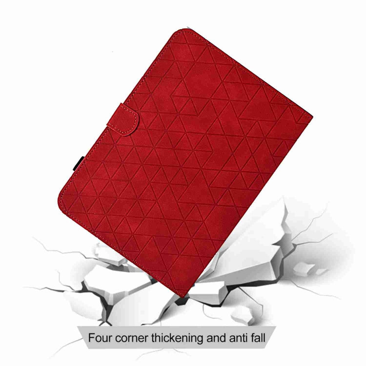 For Samsung Galaxy Tab A7 10.4 2020 T500 Rhombus TPU Smart Leather Tablet Case(Red) - Other Galaxy Tab PC by buy2fix | Online Shopping UK | buy2fix