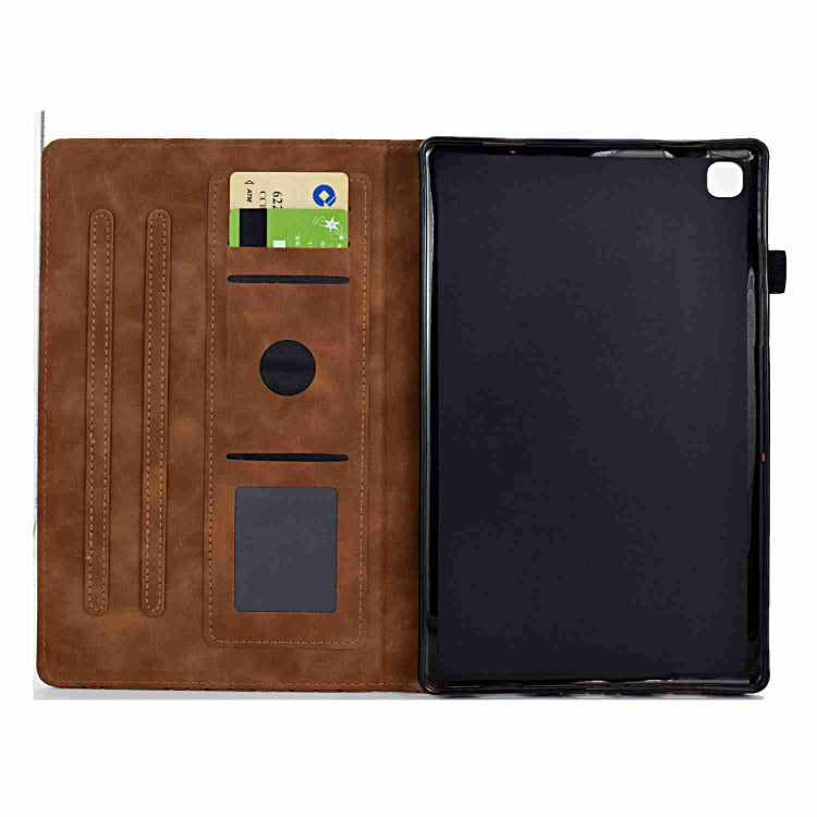 For Samsung Galaxy Tab A7 10.4 2020 T500 Rhombus TPU Smart Leather Tablet Case(Brown) - Other Galaxy Tab PC by buy2fix | Online Shopping UK | buy2fix