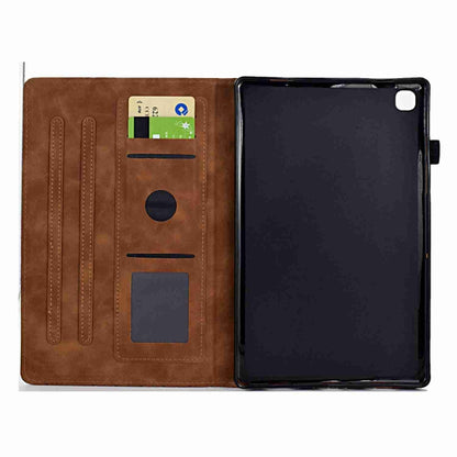 For Samsung Galaxy Tab A7 10.4 2020 T500 Rhombus TPU Smart Leather Tablet Case(Brown) - Other Galaxy Tab PC by buy2fix | Online Shopping UK | buy2fix