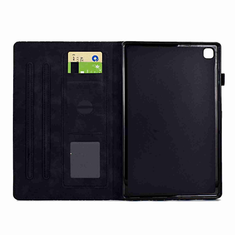 For Samsung Galaxy Tab A7 10.4 2020 T500 Rhombus TPU Smart Leather Tablet Case(Black) by buy2fix