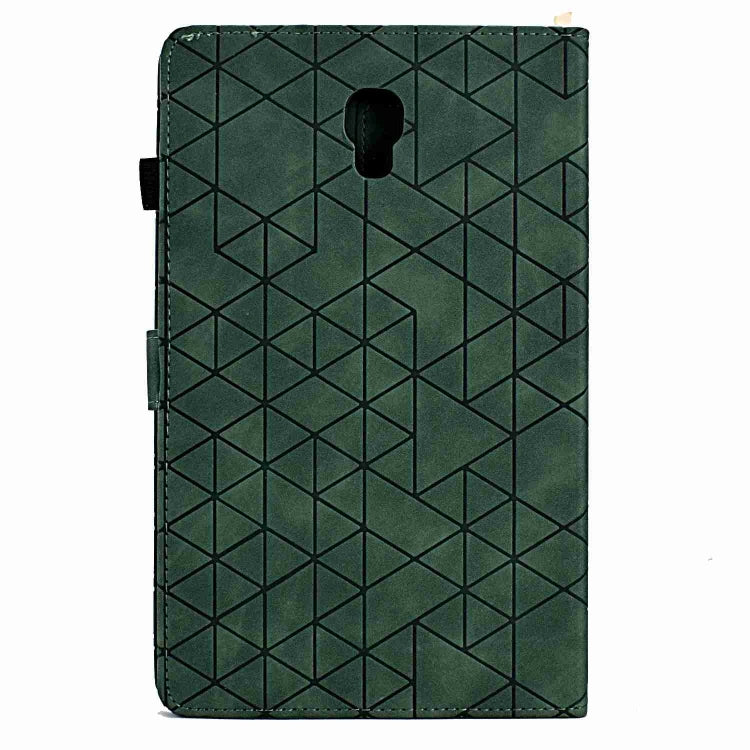 For Samsung Galaxy Tab A 10.5 T590 Rhombus TPU Smart Leather Tablet Case(Green) by buy2fix