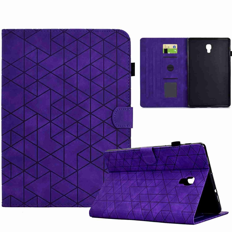 For Samsung Galaxy Tab A 10.5 T590 Rhombus TPU Smart Leather Tablet Case(Purple) - Tab A 10.5 by buy2fix | Online Shopping UK | buy2fix