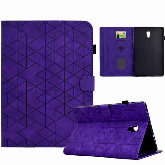 For Samsung Galaxy Tab A 10.5 T590 Rhombus TPU Smart Leather Tablet Case(Purple) - Tab A 10.5 by buy2fix | Online Shopping UK | buy2fix