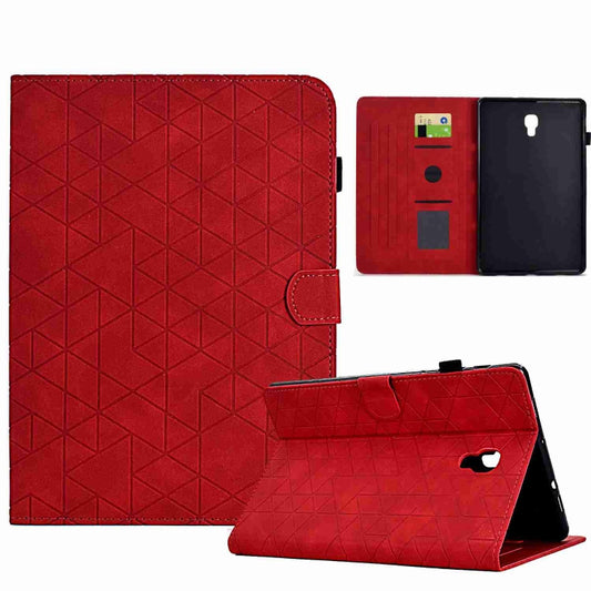 For Samsung Galaxy Tab A 10.5 T590 Rhombus TPU Smart Leather Tablet Case(Red) - Tab A 10.5 by buy2fix | Online Shopping UK | buy2fix