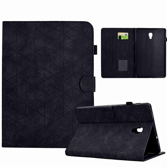 For Samsung Galaxy Tab A 10.5 T590 Rhombus TPU Smart Leather Tablet Case(Black) - Tab A 10.5 by buy2fix | Online Shopping UK | buy2fix