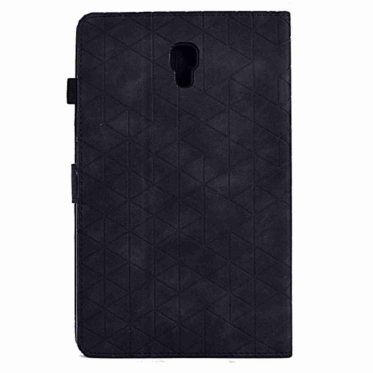 For Samsung Galaxy Tab A 10.5 T590 Rhombus TPU Smart Leather Tablet Case(Black) - Tab A 10.5 by buy2fix | Online Shopping UK | buy2fix