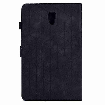 For Samsung Galaxy Tab A 10.5 T590 Rhombus TPU Smart Leather Tablet Case(Black) - Tab A 10.5 by buy2fix | Online Shopping UK | buy2fix
