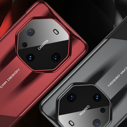 For Huawei Mate 60 GKK Leather Supercar Shockproof Phone Case(Black) - Huawei Cases by GKK | Online Shopping UK | buy2fix