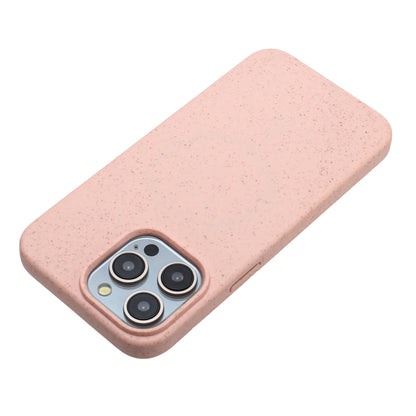 For iPhone 11 Pro Max Wheat MagSafe Magnetic Straw Material + TPU Phone Case(Pink) by buy2fix