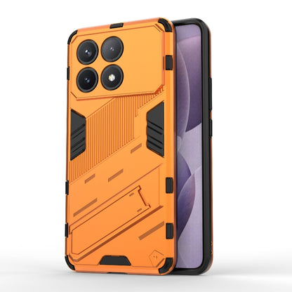 For Xiaomi Redmi K70 5G Punk Armor 2 in 1 PC + TPU Phone Case with Holder(Orange) by buy2fix