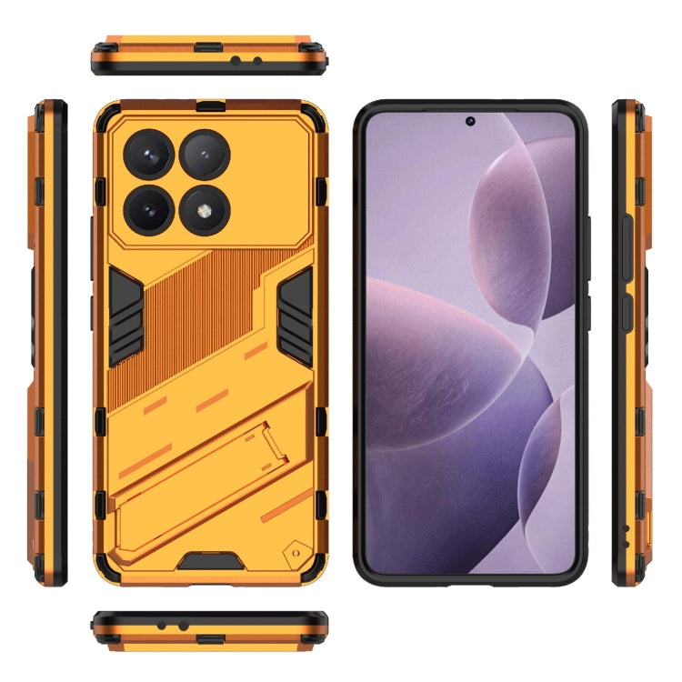 For Xiaomi Redmi K70 5G Punk Armor 2 in 1 PC + TPU Phone Case with Holder(Orange) by buy2fix