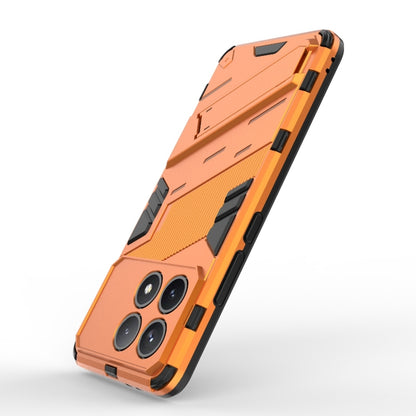 For Xiaomi Redmi K70 5G Punk Armor 2 in 1 PC + TPU Phone Case with Holder(Orange) by buy2fix