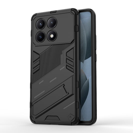 For Xiaomi Redmi K70E 5G Punk Armor 2 in 1 PC + TPU Phone Case with Holder(Black) - Xiaomi Cases by buy2fix | Online Shopping UK | buy2fix