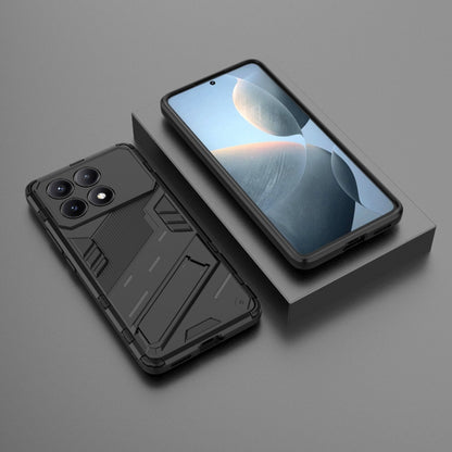 For Xiaomi Redmi K70E 5G Punk Armor 2 in 1 PC + TPU Phone Case with Holder(Black) - Xiaomi Cases by buy2fix | Online Shopping UK | buy2fix