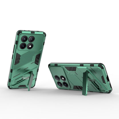 For Xiaomi Redmi K70E 5G Punk Armor 2 in 1 PC + TPU Phone Case with Holder(Green) - Xiaomi Cases by buy2fix | Online Shopping UK | buy2fix