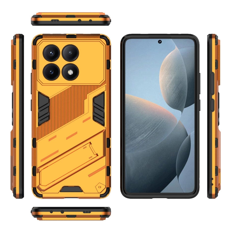For Xiaomi Redmi K70E 5G Punk Armor 2 in 1 PC + TPU Phone Case with Holder(Orange) - Xiaomi Cases by buy2fix | Online Shopping UK | buy2fix