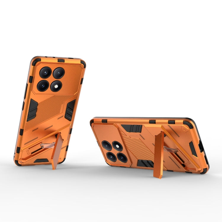 For Xiaomi Redmi K70E 5G Punk Armor 2 in 1 PC + TPU Phone Case with Holder(Orange) - Xiaomi Cases by buy2fix | Online Shopping UK | buy2fix