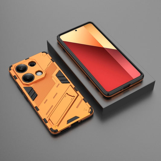 For Xiaomi Redmi Note 13 Pro 4G Global Punk Armor 2 in 1 PC + TPU Phone Case with Holder(Orange) - Xiaomi Cases by buy2fix | Online Shopping UK | buy2fix