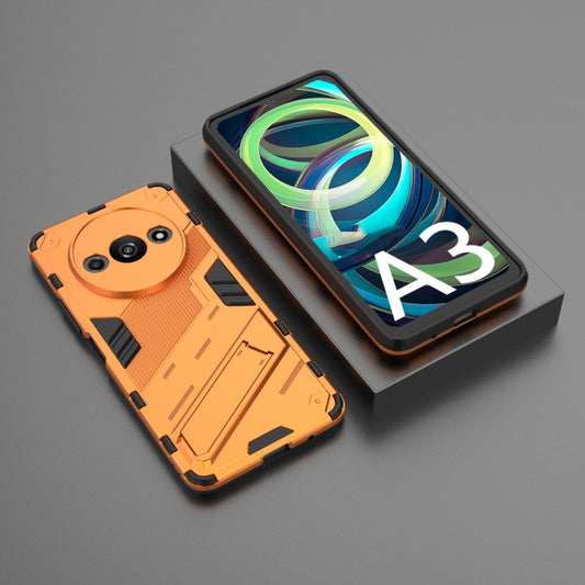 For Xiaomi Redmi A3 4G Global Punk Armor 2 in 1 PC + TPU Phone Case with Holder(Orange) - Xiaomi Cases by buy2fix | Online Shopping UK | buy2fix