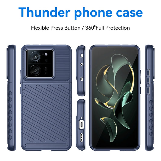 For Xiaomi Redmi K60 Ultra Thunderbolt Shockproof Soft TPU Phone Case(Blue) - Xiaomi Cases by buy2fix | Online Shopping UK | buy2fix