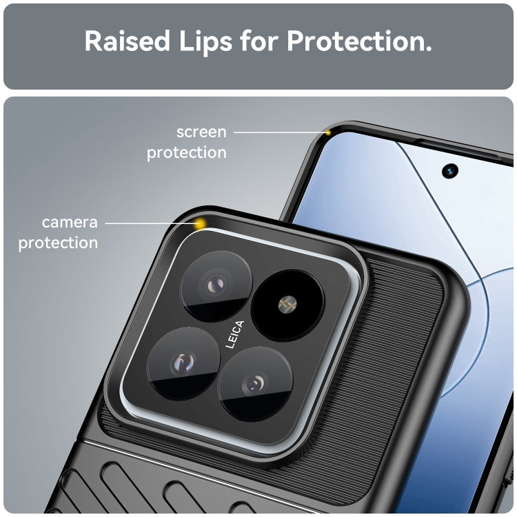 For Xiaomi 14 Pro Thunderbolt Shockproof Soft TPU Phone Case(Black) - 14 Pro Cases by buy2fix | Online Shopping UK | buy2fix