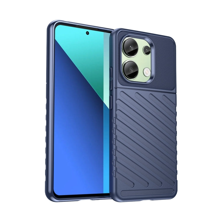 For Xiaomi Redmi Note 13 4G Thunderbolt Shockproof Soft TPU Phone Case(Blue) - Xiaomi Cases by buy2fix | Online Shopping UK | buy2fix