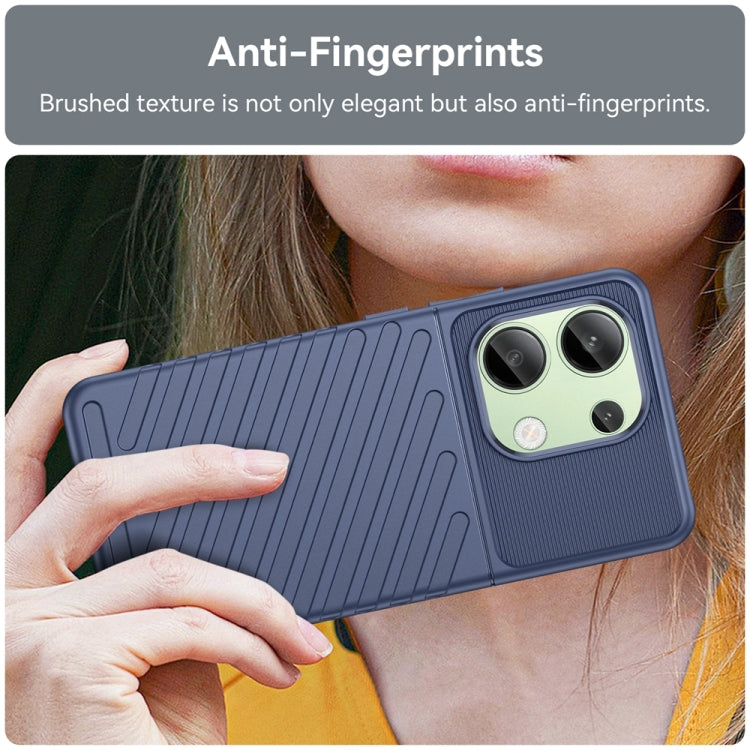 For Xiaomi Redmi Note 13 4G Thunderbolt Shockproof Soft TPU Phone Case(Blue) - Xiaomi Cases by buy2fix | Online Shopping UK | buy2fix