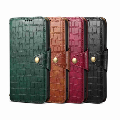 For Samsung Galaxy A13 5G Denior Crocodile Texture Oil Edge Leather Phone Case(Green) - Galaxy Phone Cases by Denior | Online Shopping UK | buy2fix