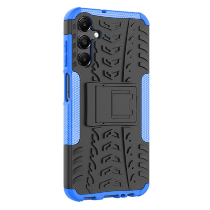 For Samsung Galaxy A15 Tire Texture TPU + PC Phone Case with Holder(Blue) by buy2fix