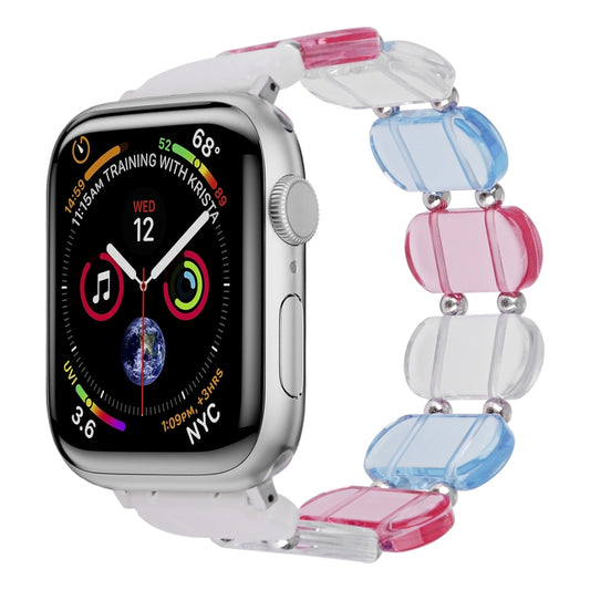 For Apple Watch Series 3 38mm Stretch Resin Watch Band(Colorful) by buy2fix