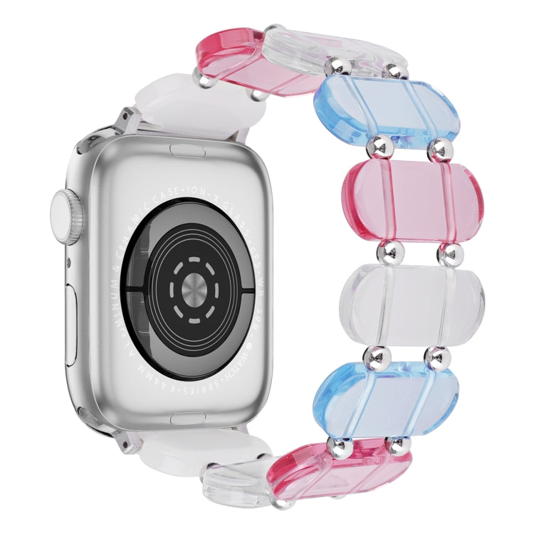 For Apple Watch Series 3 38mm Stretch Resin Watch Band(Colorful) by buy2fix