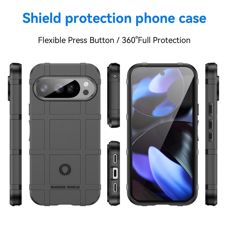 For Google Pixel 10 Pro Full Coverage Shockproof TPU Phone Case(Black) - Google Cases by buy2fix | Online Shopping UK | buy2fix