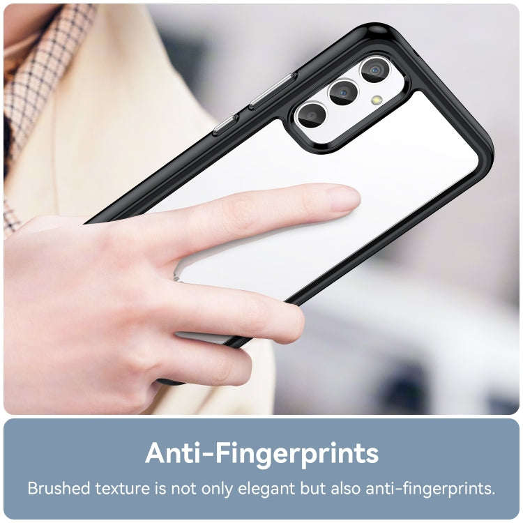 For Samsung Galaxy A25 5G Colorful Series Acrylic Hybrid TPU Phone Case(Black) by buy2fix