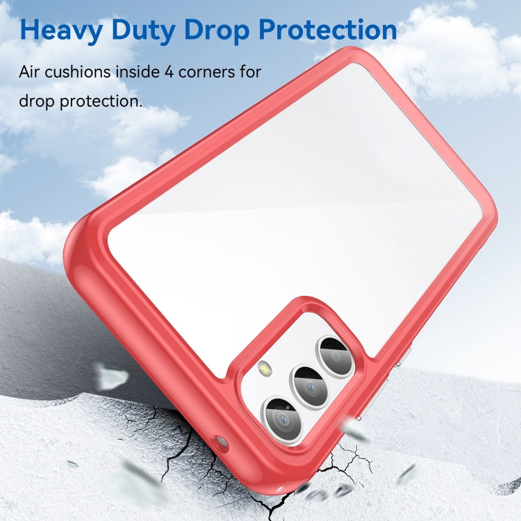 For Samsung Galaxy A25 5G Colorful Series Acrylic Hybrid TPU Phone Case(Red) by buy2fix