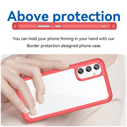 For Samsung Galaxy A25 5G Colorful Series Acrylic Hybrid TPU Phone Case(Red) by buy2fix