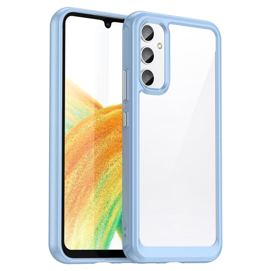 For Samsung Galaxy A25 5G Colorful Series Acrylic Hybrid TPU Phone Case(Blue) by buy2fix
