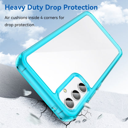 For Samsung Galaxy A25 5G Colorful Series Acrylic Hybrid TPU Phone Case(Transparent Blue) by buy2fix