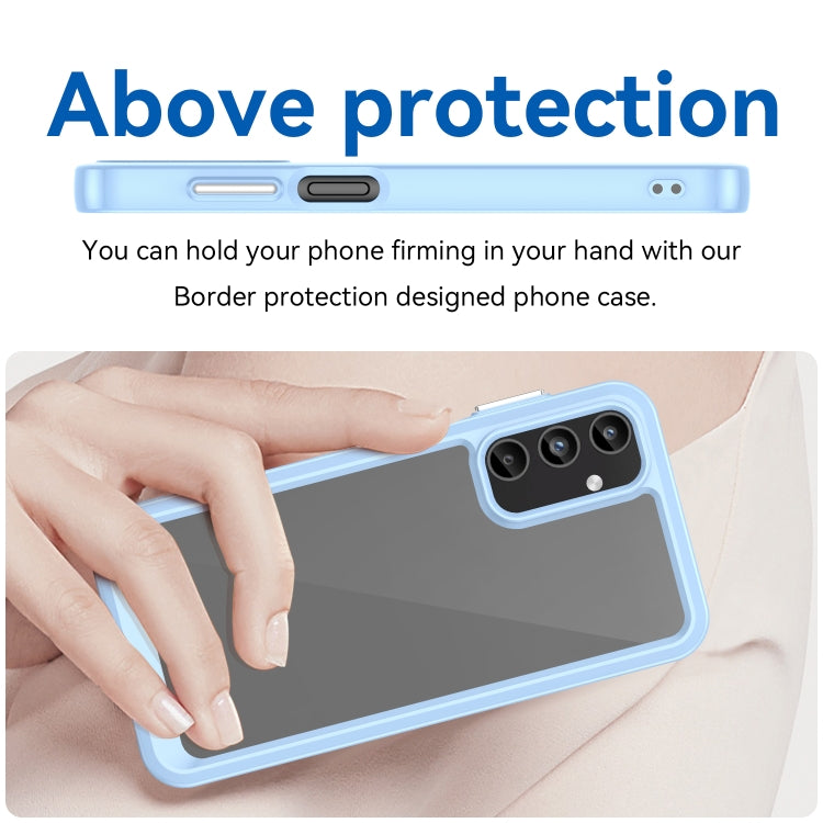 For Samsung Galaxy A05s Colorful Series Acrylic Hybrid TPU Phone Case(Blue) by buy2fix