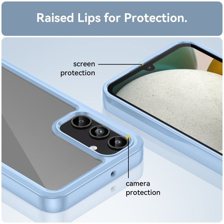 For Samsung Galaxy A05s Colorful Series Acrylic Hybrid TPU Phone Case(Blue) by buy2fix