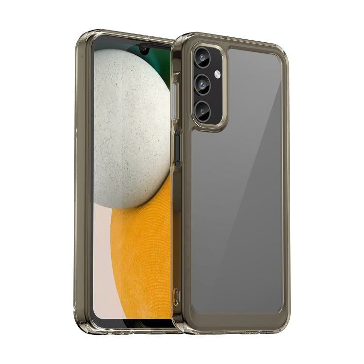 For Samsung Galaxy A05s Colorful Series Acrylic Hybrid TPU Phone Case(Transparent Grey) by buy2fix