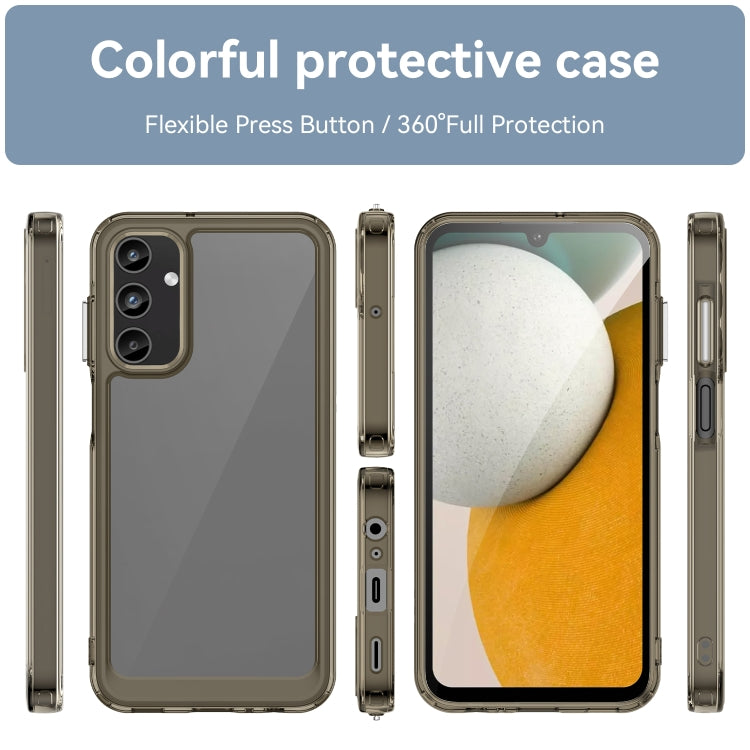 For Samsung Galaxy A05s Colorful Series Acrylic Hybrid TPU Phone Case(Transparent Grey) by buy2fix
