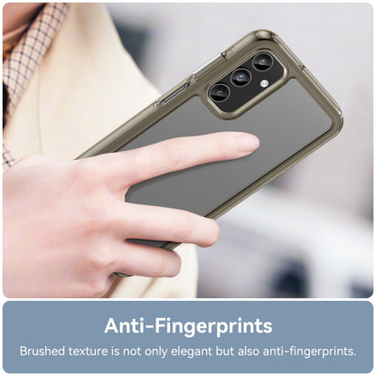 For Samsung Galaxy A05s Colorful Series Acrylic Hybrid TPU Phone Case(Transparent Grey) by buy2fix