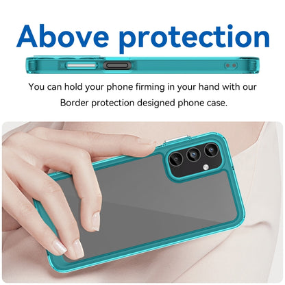For Samsung Galaxy A05s Colorful Series Acrylic Hybrid TPU Phone Case(Transparent Blue) by buy2fix
