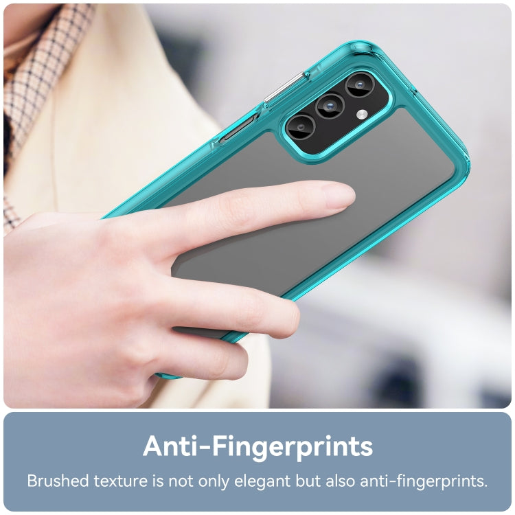 For Samsung Galaxy A05s Colorful Series Acrylic Hybrid TPU Phone Case(Transparent Blue) by buy2fix