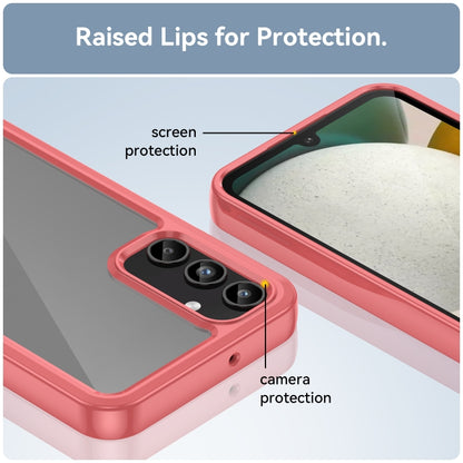 For Samsung Galaxy A15 Colorful Series Acrylic Hybrid TPU Phone Case(Red) by buy2fix