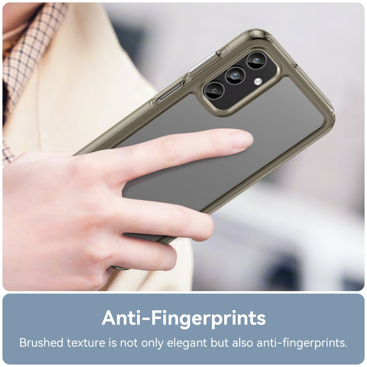 For Samsung Galaxy A15 Colorful Series Acrylic Hybrid TPU Phone Case(Transparent Grey) by buy2fix