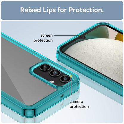 For Samsung Galaxy A15 Colorful Series Acrylic Hybrid TPU Phone Case(Transparent Blue) by buy2fix